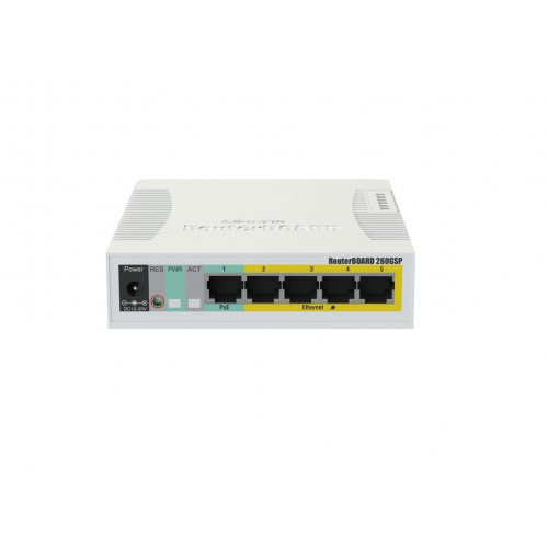 Оптические коммутатор MikroTik CSS106-1G-4P-1S