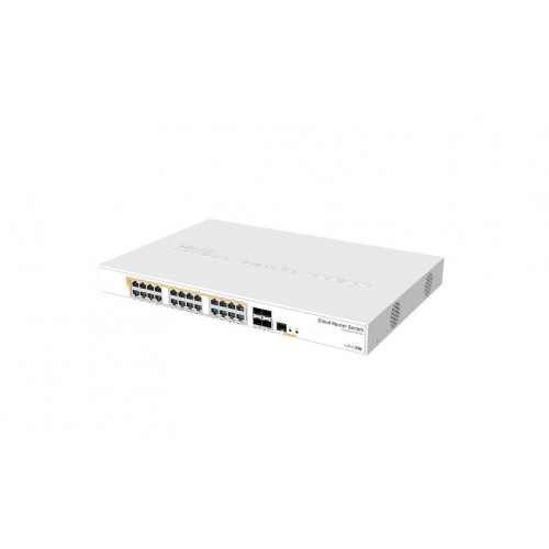 Коммутатор PoE MikroTik CRS328-24P-4S+RM