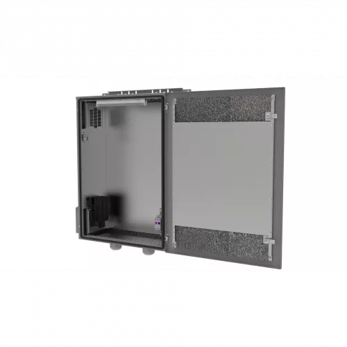 Шкаф уличный серии OWC, 800х650х250, в составе: обогрев, вентиляция, 2 монтажные панели