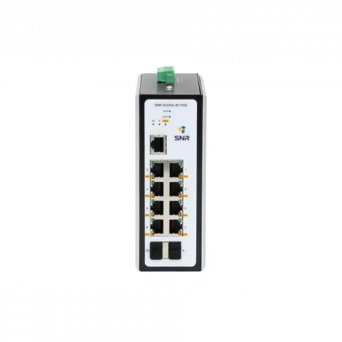 Управляемый промышленный POE коммутатор уровня 2 SNR-S225Gi-8T-POE