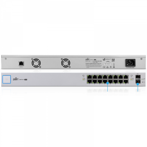 Коммутатор Ubiquiti UniFi Switch PoE US-16-150W