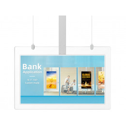 Двусторонний Горизонтальный подвесной LED экран 43″