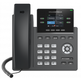 IP телефон Grandstream GRP2612P (PoE, блок питания не входит в комплект). 4 SIP аккаунта, 4 линии, цветной LCD, PoE, 16 virtualBLF