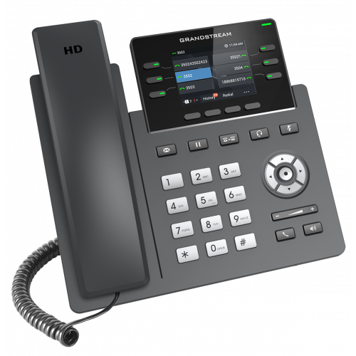IP телефон Grandstream GRP2613 3 SIP аккаунта, 6 линий, цветной LCD, PoE, (1GbE)Gigabit Ethernet, 24 virtualBLF