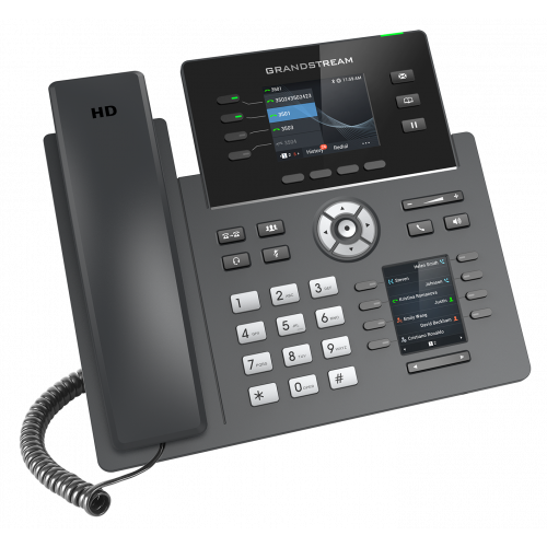 IP телефон Grandstream GRP2614  4 SIP аккаунта, 4 линии, двойной цветной LCD PoE, (1GbE)Gigabit Ethernet, 8 BLF, Wi-Fi, Bluetooth