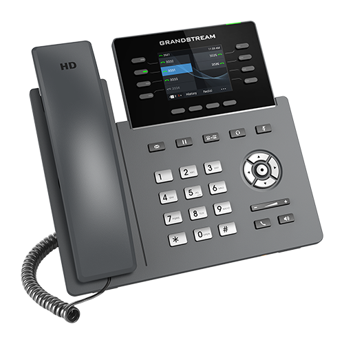 IP телефон Grandstream GRP2624 4 SIP аккаунта, 8 линий, цветной LCD, PoE, (1GbE)Gigabit Ethernet, до 4-х GBX20, USB, Wi-Fi, Bluetooth