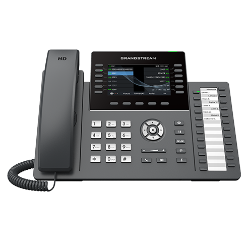 IP телефон Grandstream GRP2636 6 SIP аккаунтов, 12 линий, 4,3" цветной LCD, PoE, (1GbE)Gigabit Ethernet, 24 BLF, USB, Wi-Fi, Bluetooth