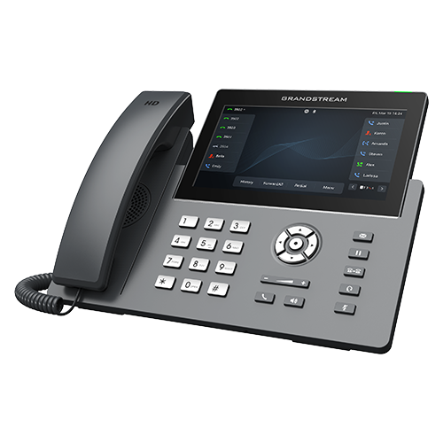 IP телефон Grandstream GRP2670 6 SIP аккаунта, 12 линий, 7" мультитач экран, PoE, (2GbE)Gigabit Ethernet, до 4-х GBX20, USB, Wi-Fi, Bluetooth