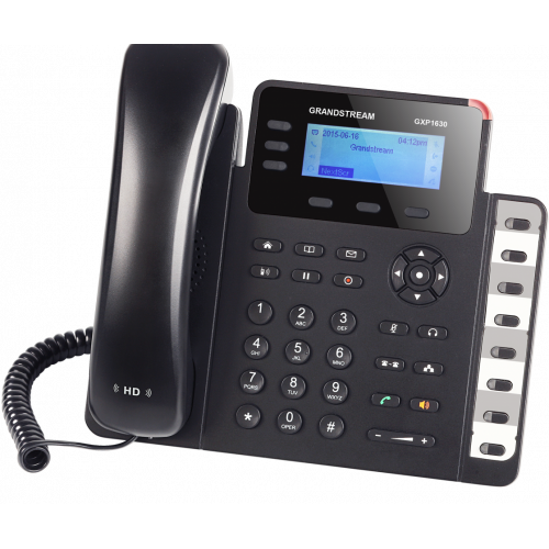 IP телефон Grandstream GXP1630 3 SIP аккаунта, 3 линии, есть подсветка экрана, PoE, (1GbE)Gigabit Ethernet, 8 BLF