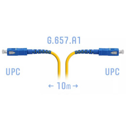 Патчкорд оптический SC/UPC SM, 10 м