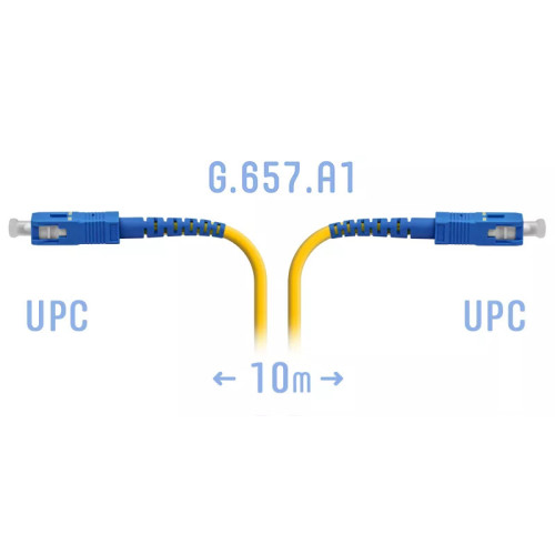 Патчкорд оптический SC/UPC SM, 10 м