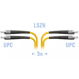 Патчкорд оптический FC/UPC SM Duplex, 3 м