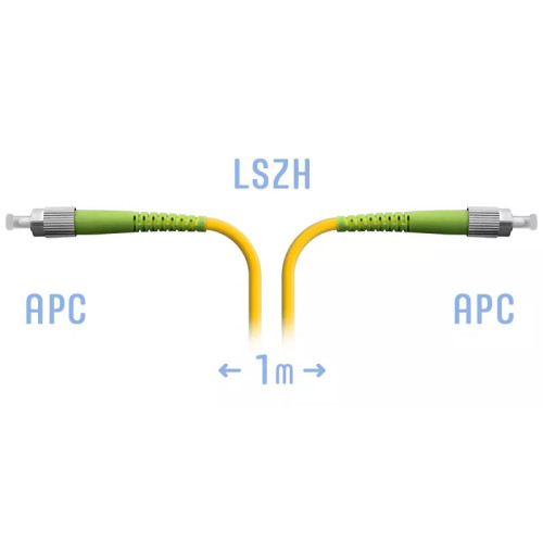 Патчкорд оптический FC/APC SM, 1 м