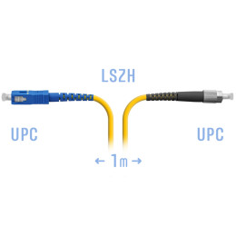 Патчкорд оптический FC/UPC-SC/UPC SM, 1 м