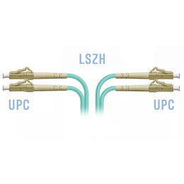 Патчкорд оптический LC/UPC MM OM3 Duplex, 2 м