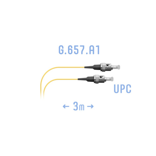 Шнур монтажный оптический ST/UPC-ST/UPC SM, 3 метра