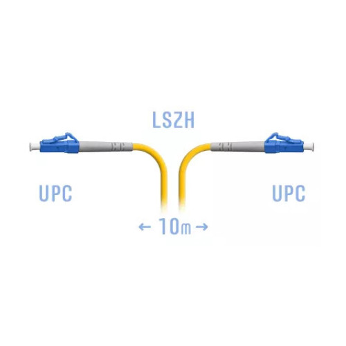 Патчкорд оптический LC/UPC SM, 10 м