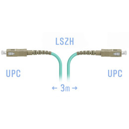 Патчкорд оптический SC/UPC MM, 3 м