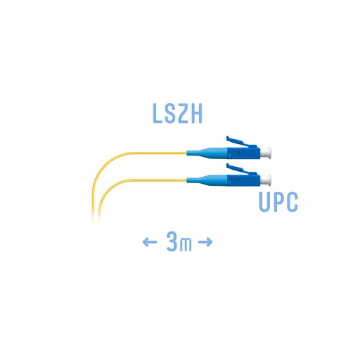Шнур монтажный оптический LC/UPC-LC/UPC SM, 3 метра