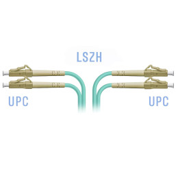 Патчкорд оптический LC/UPC MM OM3, 30 м