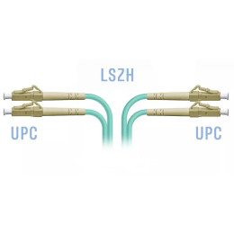 Патчкорд оптический LC/UPC MM OM3 Duplex, 30 м
