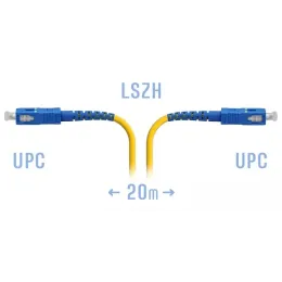 Патчкорд оптический SC/UPC SM, 20 м