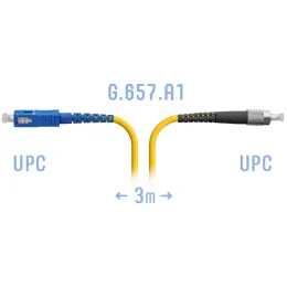 Патчкорд оптический FC/UPC-SC/UPC SM, 3 м