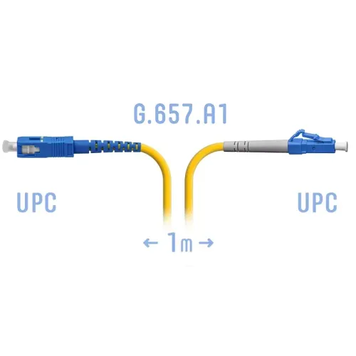 Патчкорд оптический LC/UPC-SC/UPC SM, 1 м
