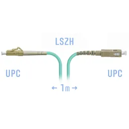Патчкорд оптический LC/UPC-SC/UPC MM, 1 м