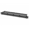 Патч-панель Pixietech, 19" неэкранированная, 1U, 24 порта, cat.6