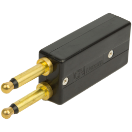 JABRA 2-prong jack PJ 327 with modular 4/4 Western socket; fi. for Lucent Callmaster (=Steck:28)