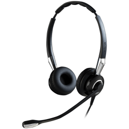 JABRA BIZ 2400 II Duo  NEXT GENERATION - Wideband Type: 82 E-STD, Noise-Cancelling, Wideband-Headset (QD) microphone boom: FreeSpin