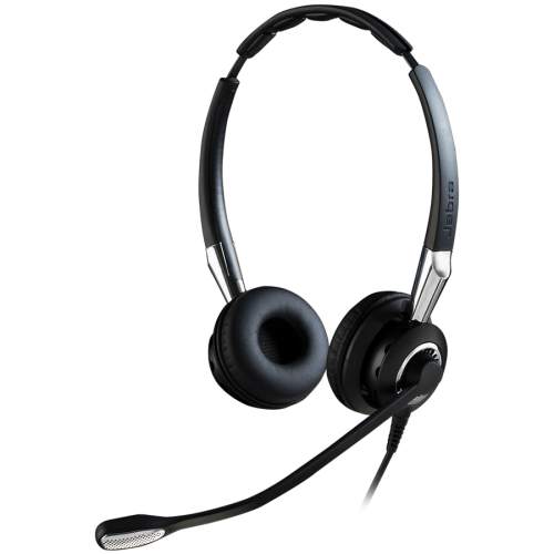 JABRA BIZ 2400 II Duo NEXT GENERATION - Wideband Type: 82 E-STD, Noise-Cancelling, Wideband-Headset (QD) microphone boom: FreeSpin