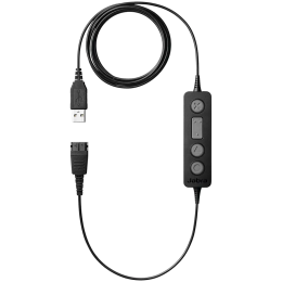 JABRA Link 260, USB enabler QD to USB, Plug&Play connection for corded JABRA Headsets with PC-based Audio- and voice applications, Call Control button. MS only guaranteeed with Biz 2300 WB & Biz 2400 WB.