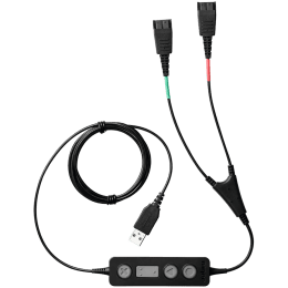 JABRA Link 265 USB with 2 QD Training cable with mute option