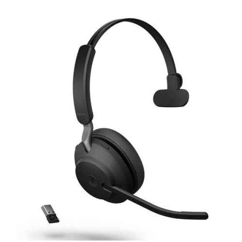 Гарнитура Jabra Evolve2 65, Link380a, моно, черная, версия MS