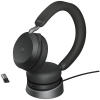 JABRA EVOLVE2 75, Link380a MS Stereo Stand Black, EVOLVE2 75 headset Black MS, Link 380 BT adapter USB-A MS, EVOLVE2 75 Deskstand USB-A,1.2m USB-C to USB-A cable, carry pouch, warranty and warning (safety leaflets) — фото 4