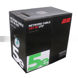 CAT 5e UTP, 305m, AWG 24/1, LSZH 305M/Easy pull box packin  | green