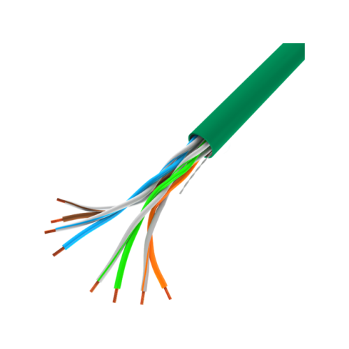 CAT 5e UTP, 305m, AWG 24/1, LSZH 305M/Easy pull box packin  | green — фото 2