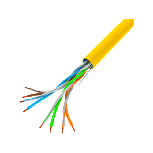 CAT 5e UTP, 305m, AWG 24/1, LSZH 305M/Easy pull box packin  | yellow — фото 2