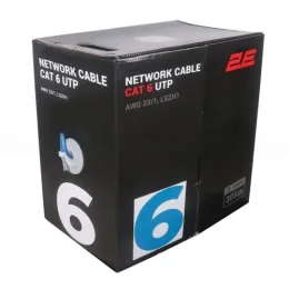 CAT 6 UTP, 305m, AWG 24/1, LSZH 305M/Easy pull box packin  | blue