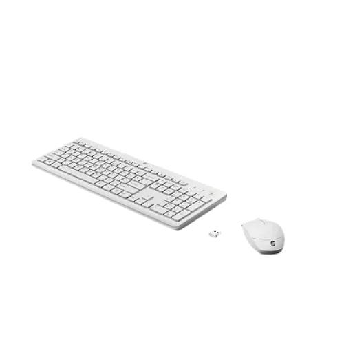 Беспроводный комплект клавиатура + мышь для ПК HP 230 Wireless Mouse and Keyboard Combo (White) RUSS (3L1F0AA)