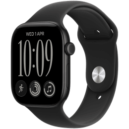 Apple Watch Series 12 GPS 42mm Black Aluminium Case with Black Sport Band - M/L (Demo),Model A3581