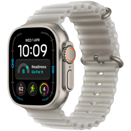Apple Watch Ultra 4 GPS + Cellular 49mm Natural Titanium Case with Translucent Gray Ocean Band (Demo),Model A3579