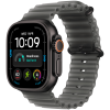 Apple Watch Ultra 4 GPS + Cellular 49mm Black Titanium Case with Translucent Black Ocean Band (Demo),Model A3579