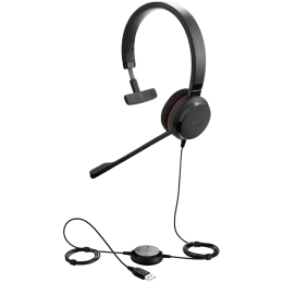JABRA Evolve 20 SE, Mono UC, USB C/A adapter, Leather