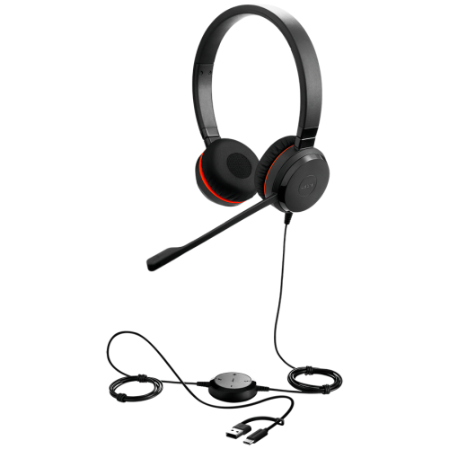 JABRA Evolve 20, Stereo MS, USB C/A adapter — фото 3