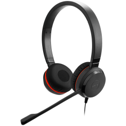 JABRA Evolve 20 SE, Stereo UC, USB C/A adapter, Leather