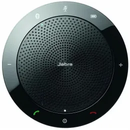 JABRA SPEAK 510 MS Speakerphone for UC & BT, USB Conference solution, 360-degree-microphone, Plug&Play, mute and volume button, Wideband, Bluetooth (up to 100 meters), Microsoft optimized Version B: incl. Smart Button activated via JABRA Direct