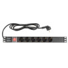 Блок розеток RAPAN-PDU6S-S 6 гнезд Schuko, кабель 2м с вилкой Schuko